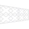 Ekena Millwork Set of Four Panels for 94 1/2"W x 36 1/4"H Fowler Fretwork Wainscot Wall Paneling WPKP18X01X47FLR - alternate 1